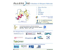 Tablet Screenshot of 2005.allergome.org