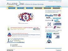 Tablet Screenshot of 2007.allergome.org