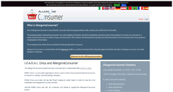 Desktop Screenshot of allergomeconsumer.allergome.org