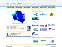 Tablet Screenshot of 2008.allergome.org