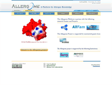 Tablet Screenshot of 2010.allergome.org